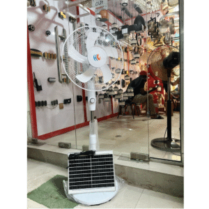 Holy Grace Solar Standing Fan With Panel