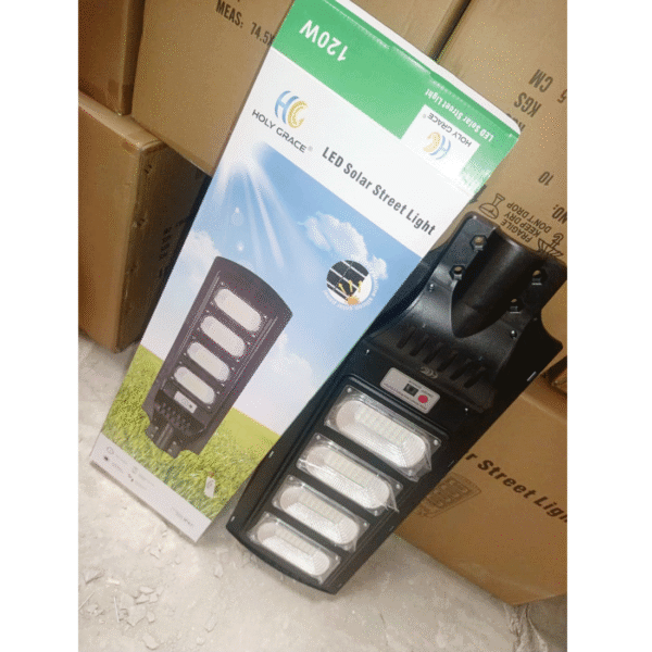 HolyGrace All In One LED Solar Street Light IP67-120W