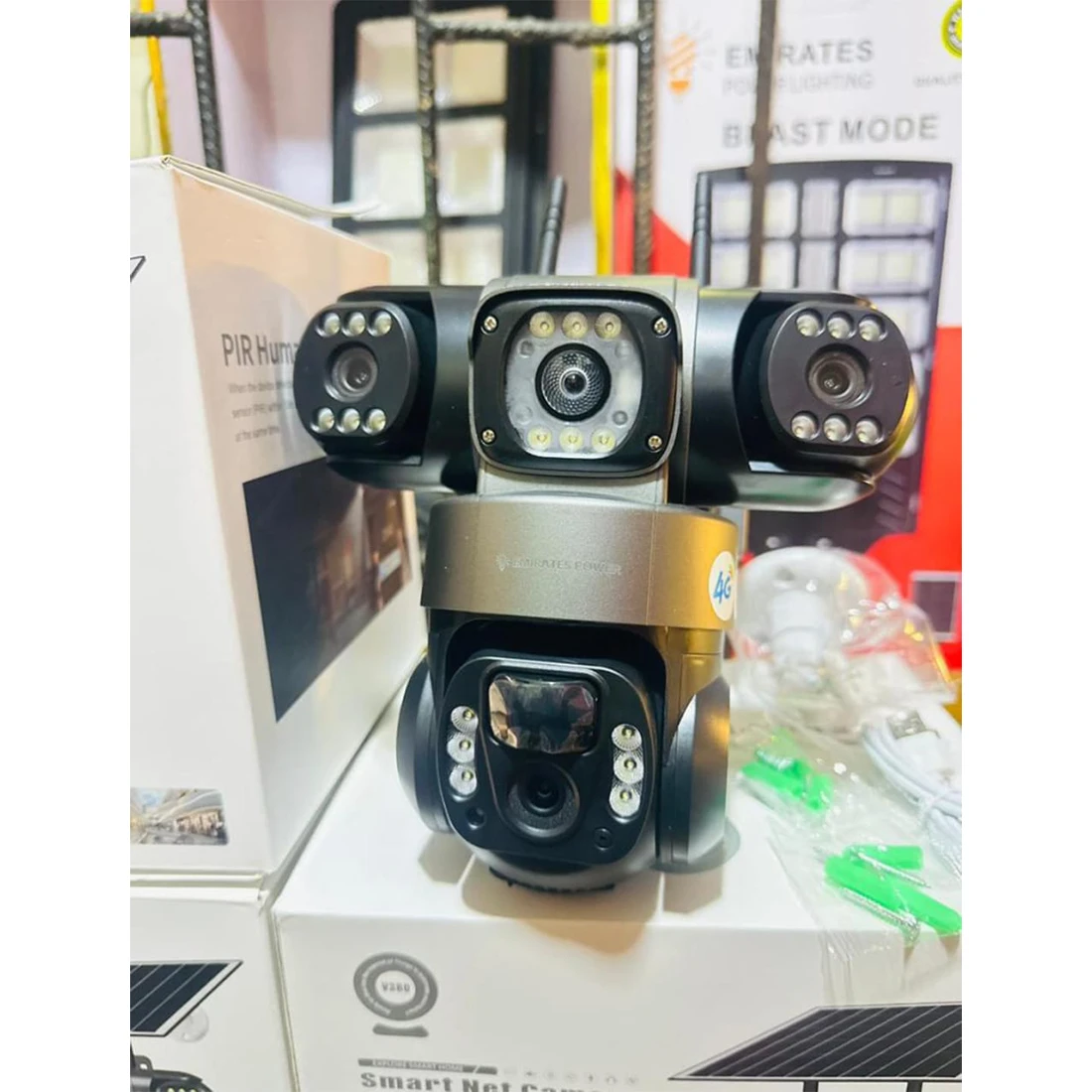 4G Wifi Smart CCTV Solar Camera with SIM Card and Solar Panel