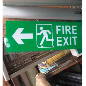 Emergency Fire Exit Sign