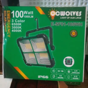 Emergency Solar Light 100W IP66 - E-SF01-100WH