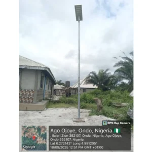 Galvanized Solar Street Light Poles- Ondo State
