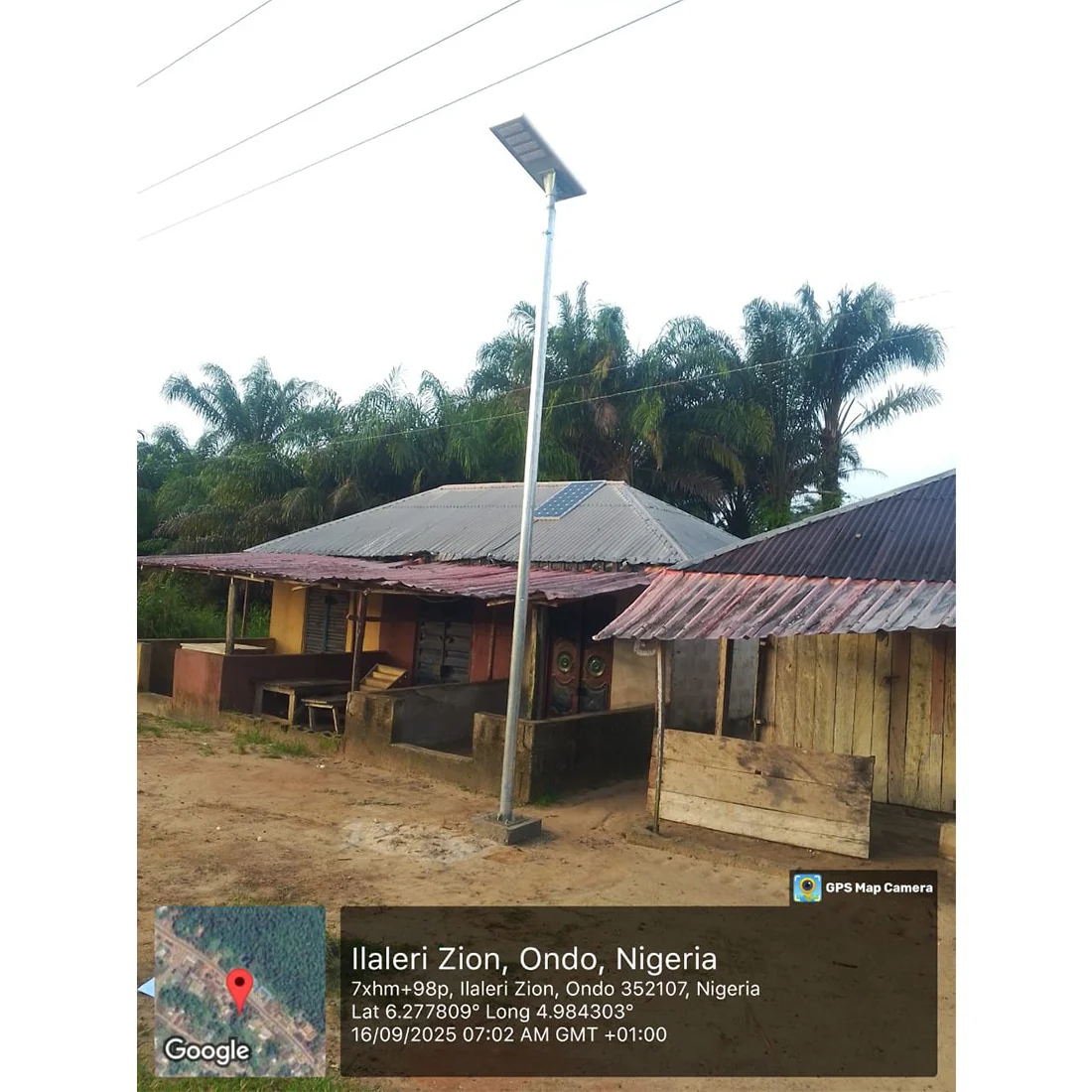 Nombimz Solar Street Light Pole