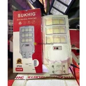 SUKHIG All In One Solar Street Light IP66 200W