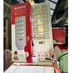 SUKHIG All In One Solar Street Light IP66 600W