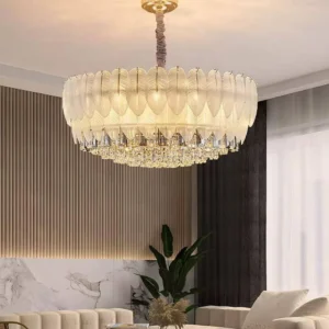 Dandelion Crystal Chandelier Ring Lighting for Living Room and bedroom