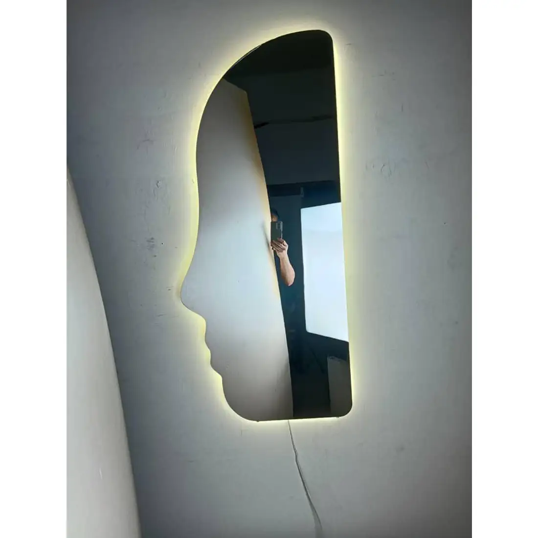 Led mask wall bracket light