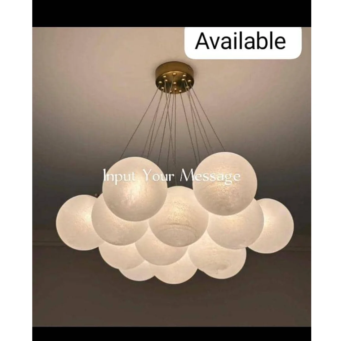 Modern Hanging Glass Cluster Bubble Chandelier Light